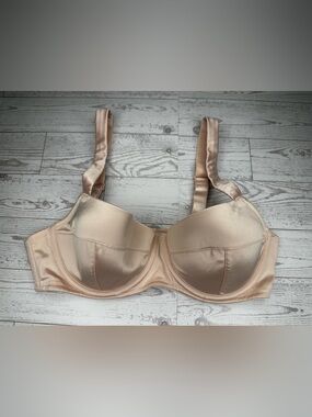 DKNY Pink Satin Underwire Bra